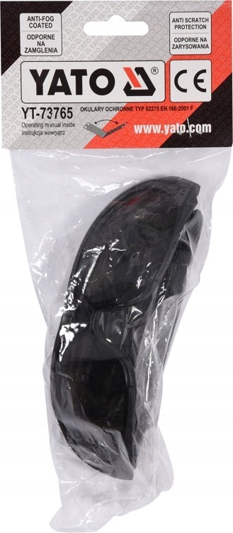 OKULARY OCHRONNE SZARE Z PASKIEM YATO Model YT-73765
