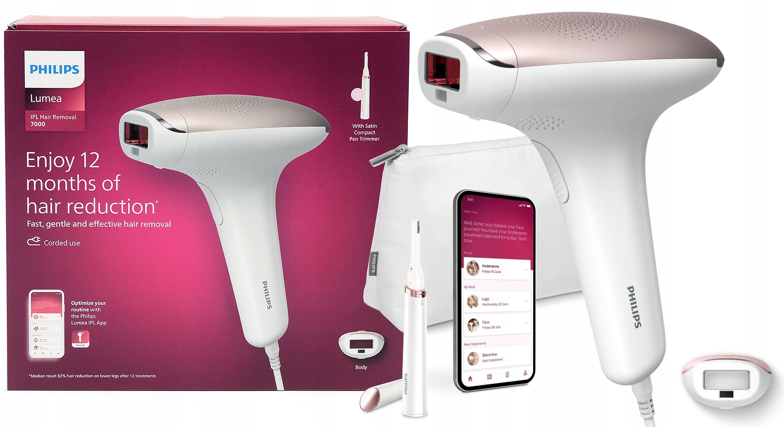 Depilator IPL PHILIPS Lumea 7000 BRI920 Trymer Sklep Opinie Cena w Allegro.pl