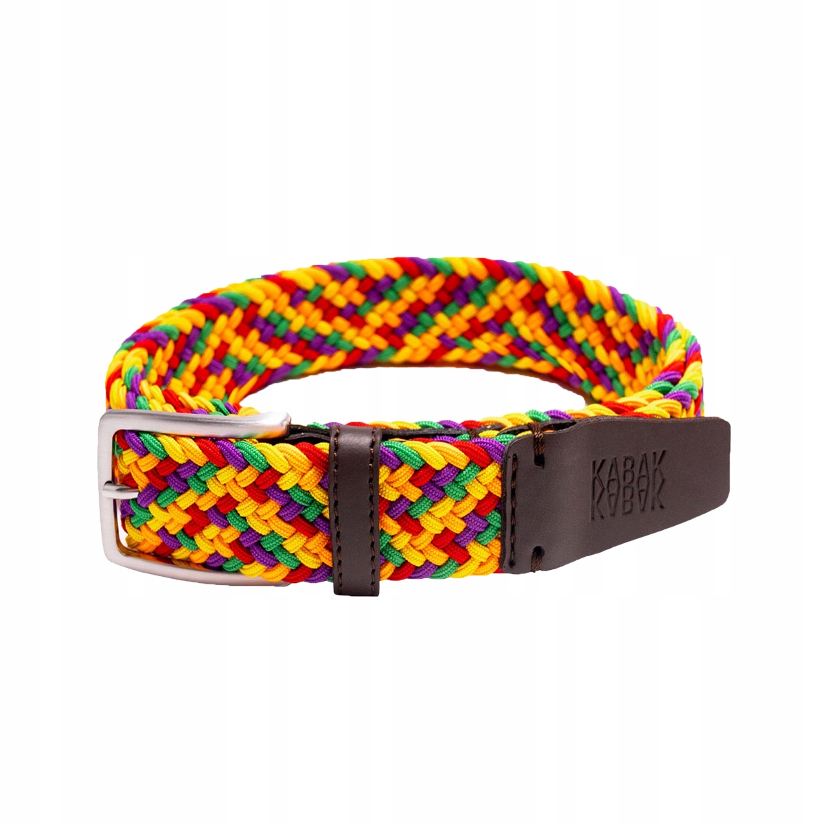 Pásek z recyklovaného materiálu Jelly Beans žlutý, 120 cm