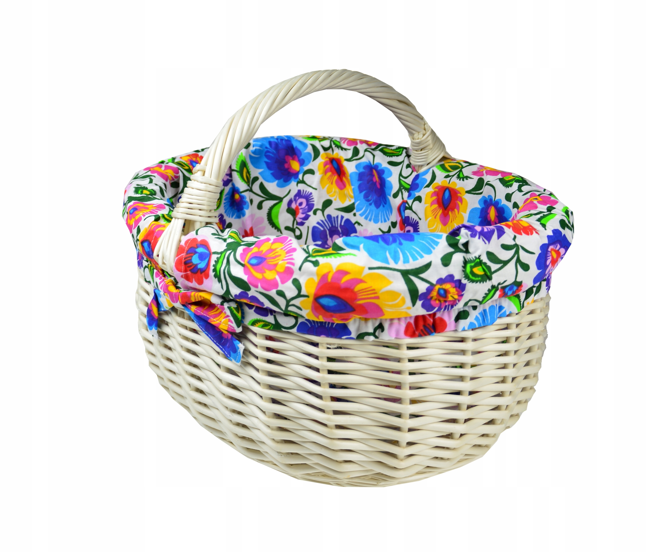 KOSZYK NA PIKNIK wiklinowy kosz PIKNIKOWY + WKŁAD