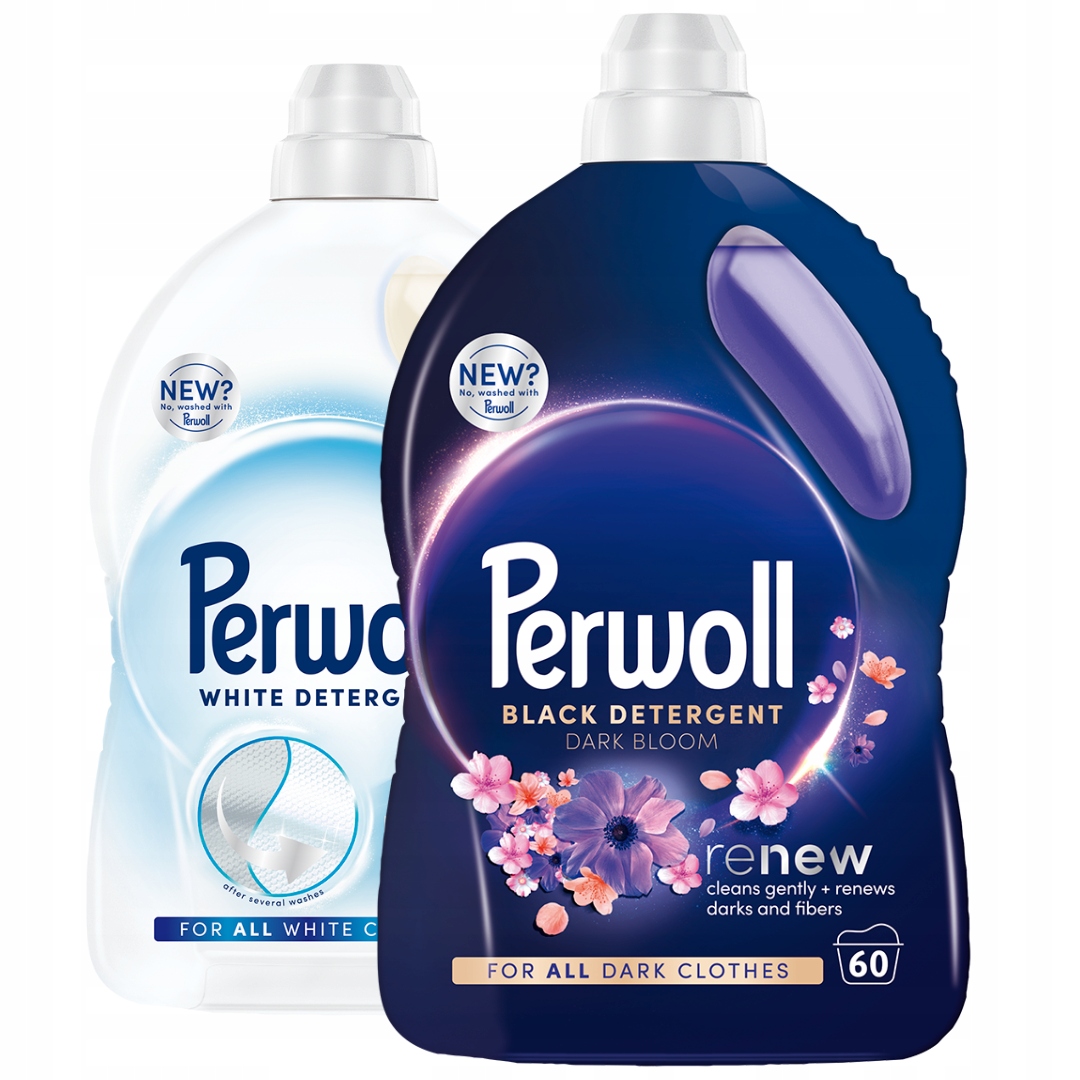 Levně Perwoll Renew Dark Bloom White Tekutý Pro Tmavě Bílé Látky 6l 120pr