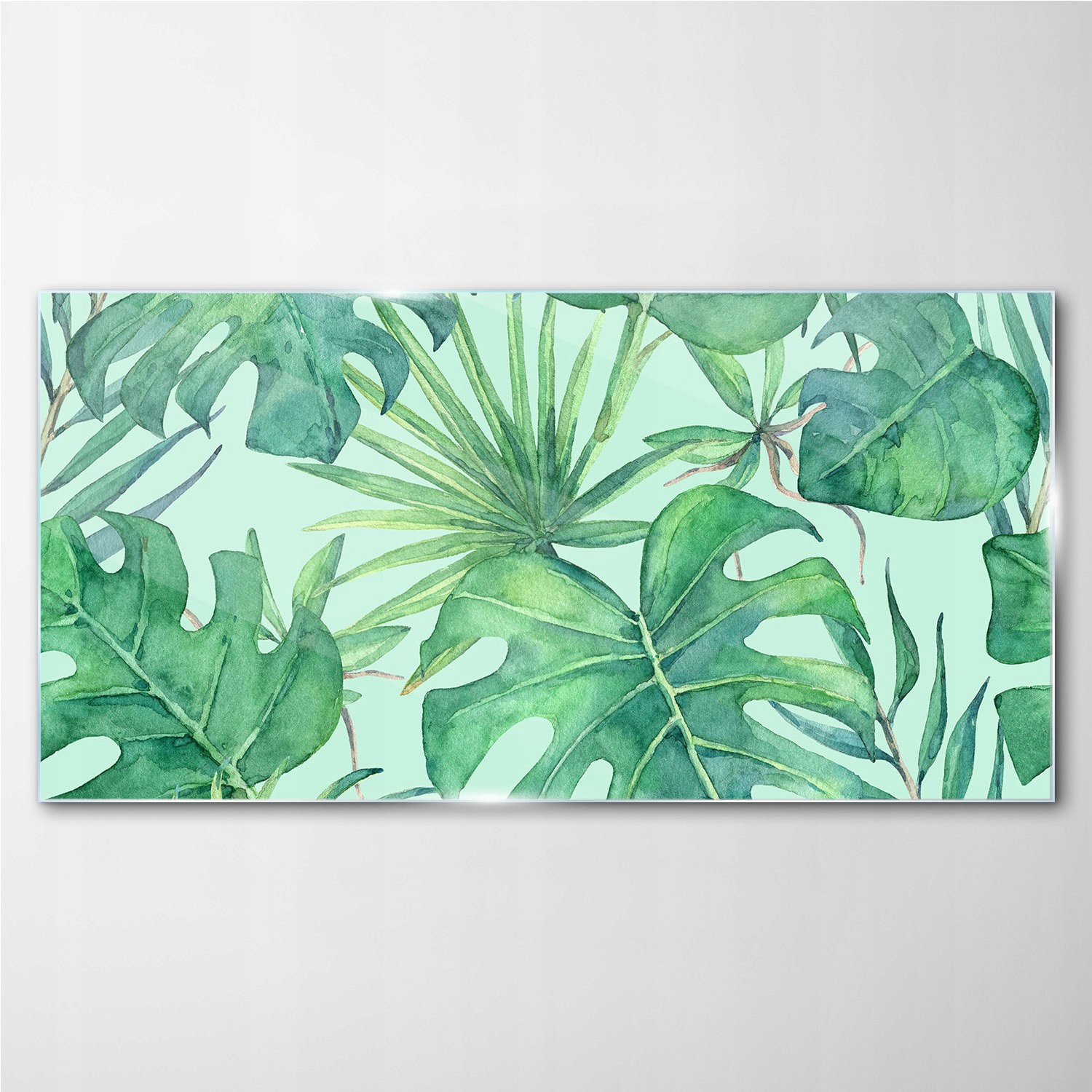 

Obraz szkło hartowane z nadrukiem Liście 140x70 cm