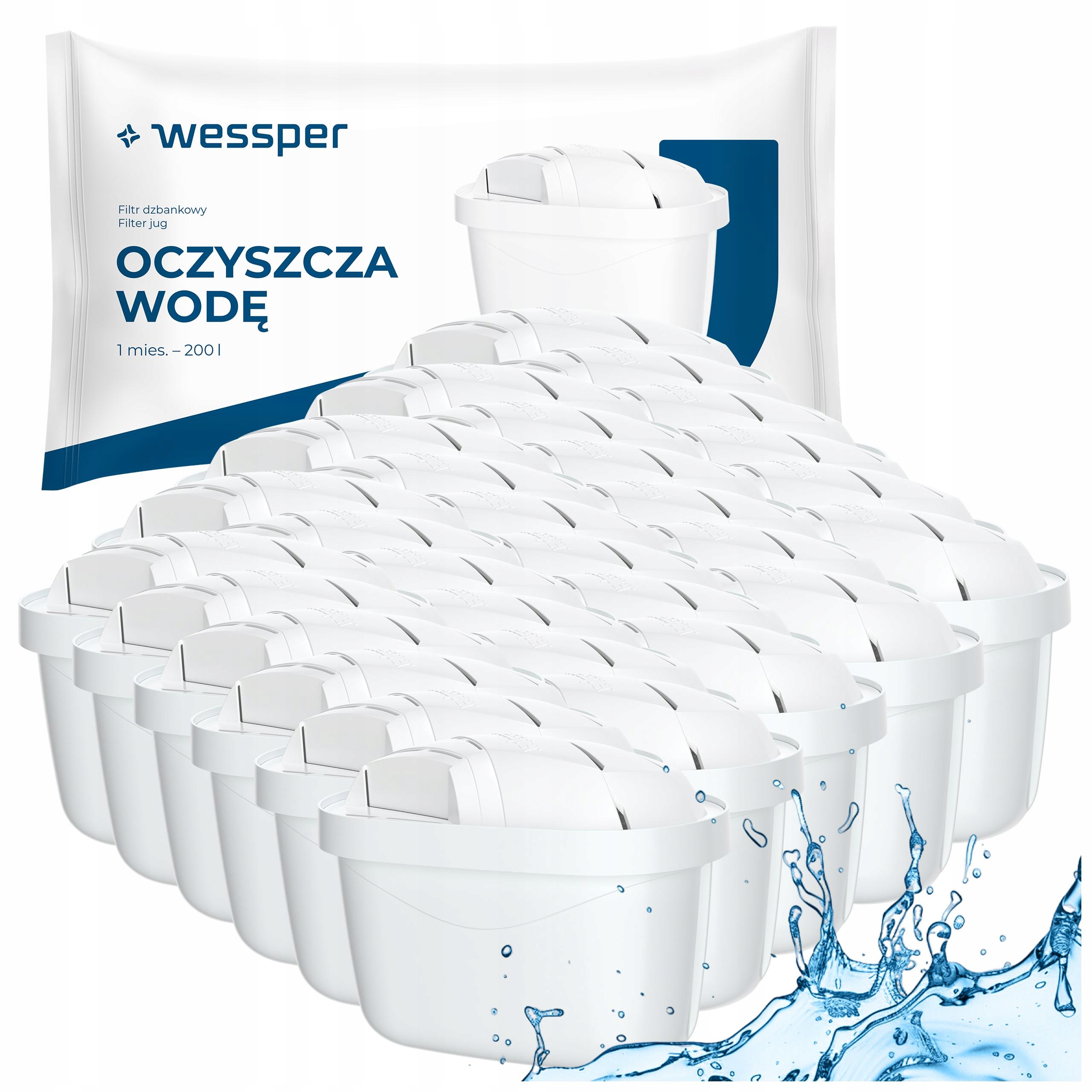 Filtr Wessper aquamax 95g do dzbanek filtrujący Dafi zamiennik 30 sztuk