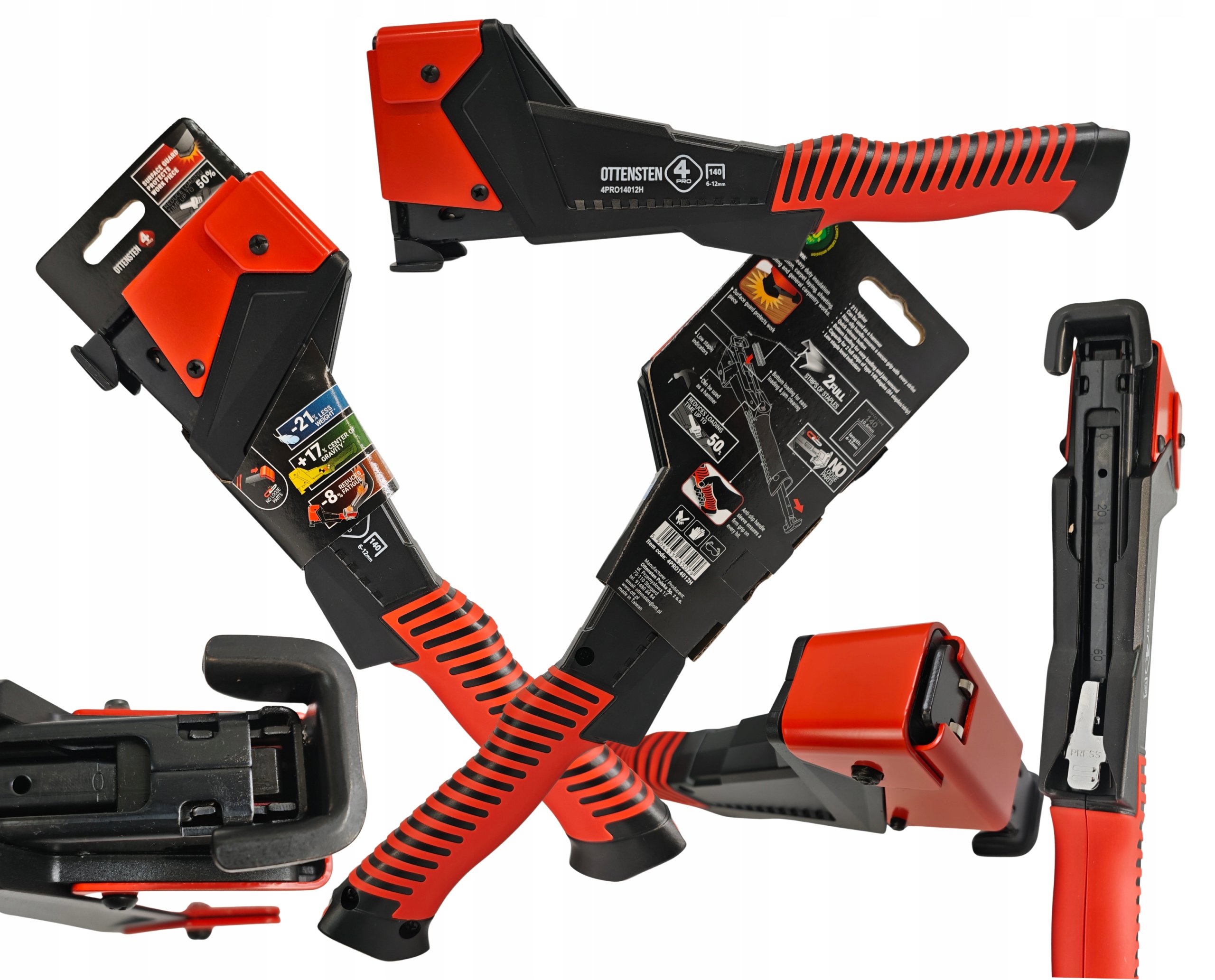 Zszywacz młotkowy Heavy Duty taker dekarski 4PRO14012H typ 140 6-12mm