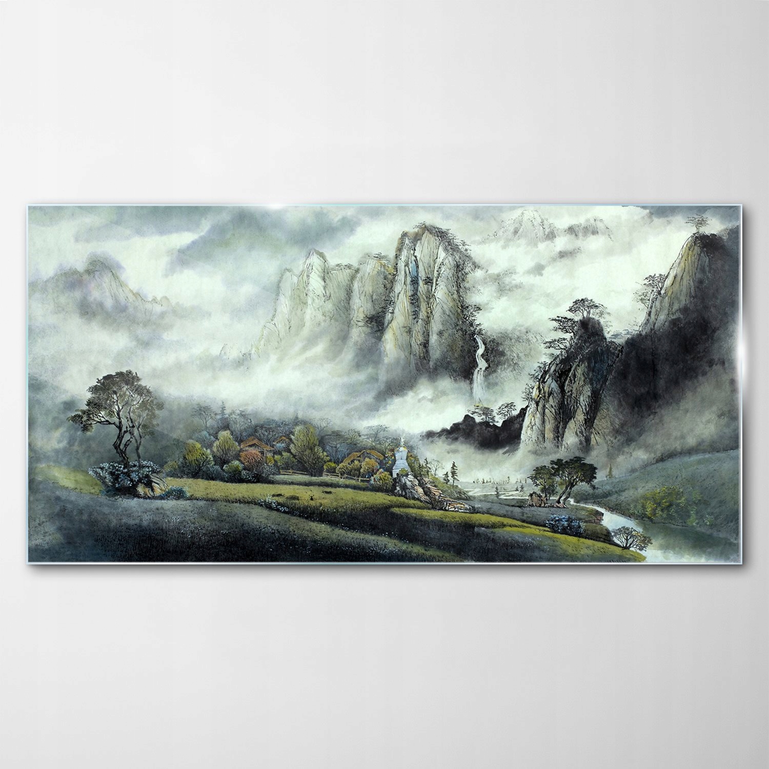

Obraz Szklany Dekor Chiny Wodospad Góry 140x70