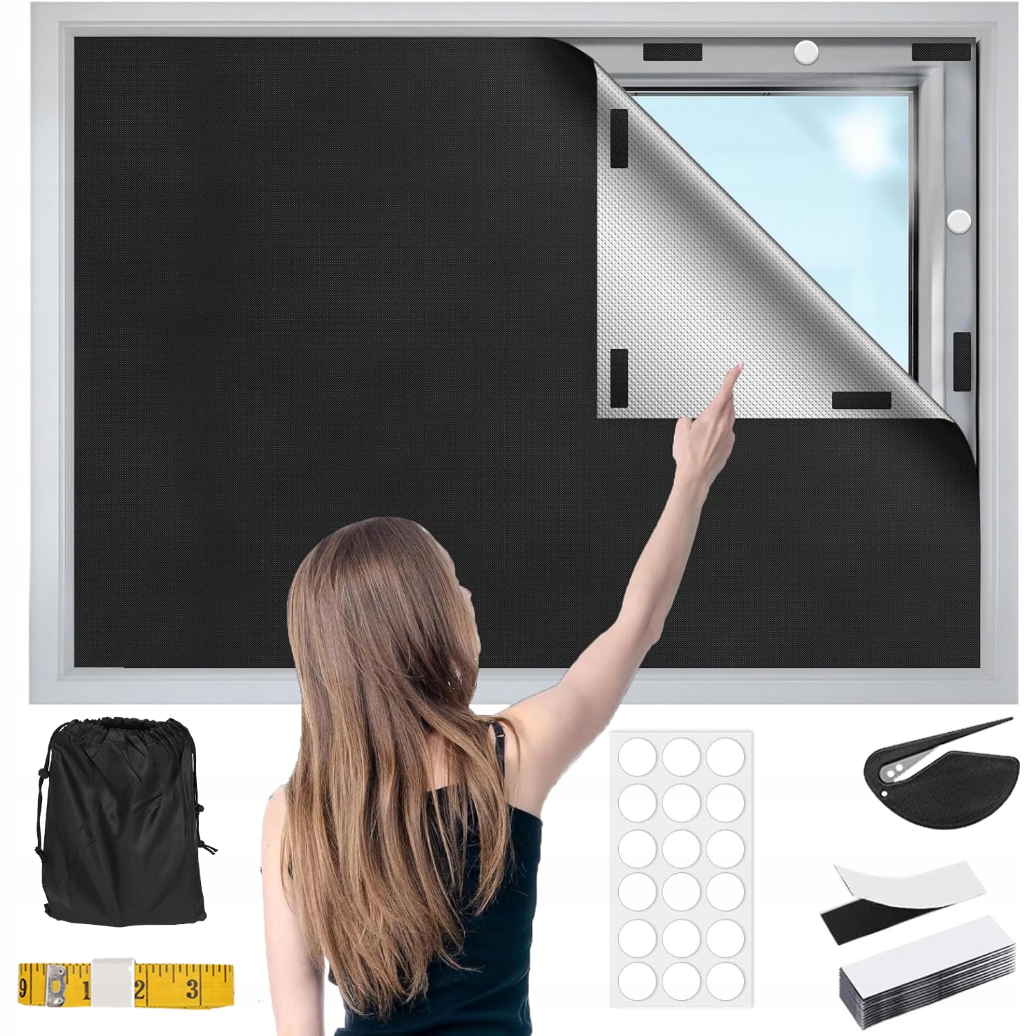 Tkanina Zaciemniająca Roleta zaciemniająca Uv 300x145cm