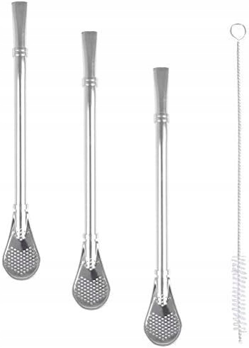 Levně Bombilla Brčko Na Čajovou Yerbu 3 Kusy Čisticí Kartáček