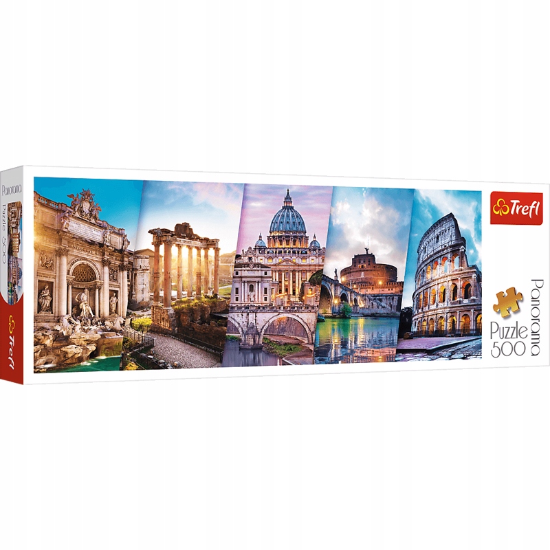 

Puzzle 500 el. Panorama Podróż do Włoch Trefl