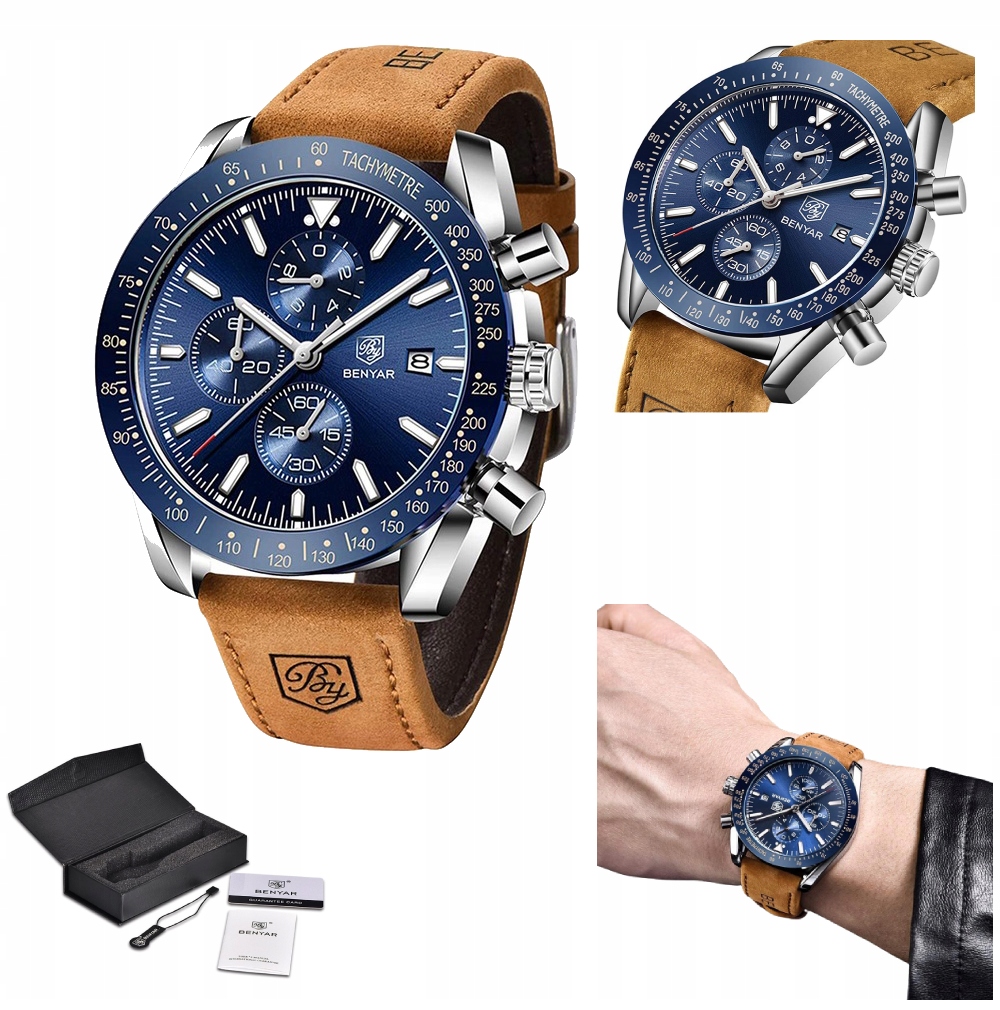 

Zegarek Męski Klasyczny Na Pasku Benyar