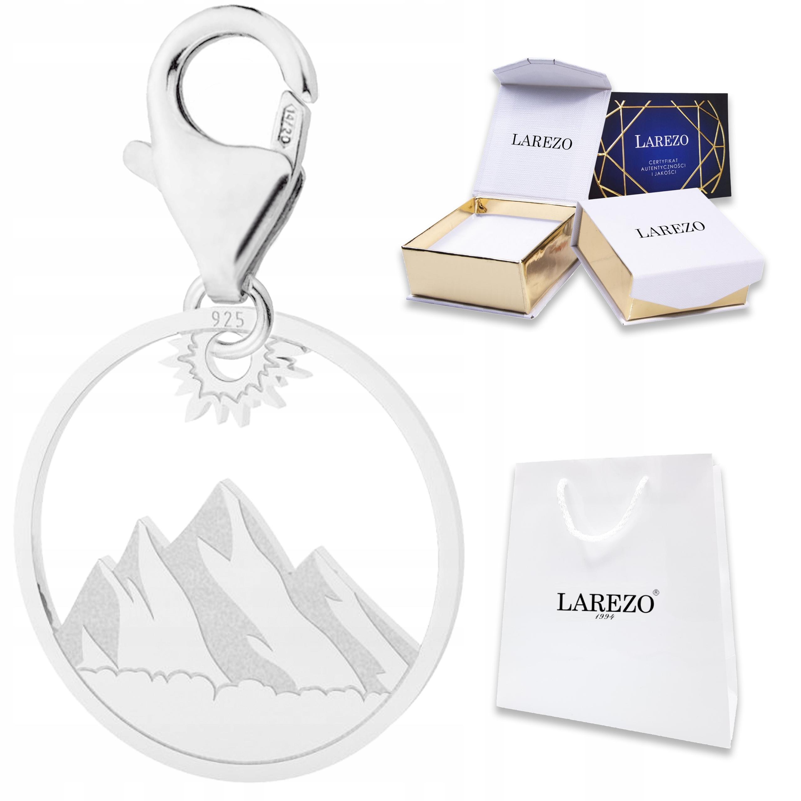 Stříbrný závěsný přívěsek s horami Tatry Rysy Polska Zakopané Stříbro 925