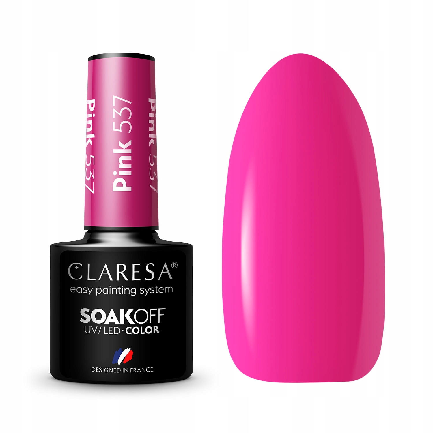 

Claresa Lakier Hybrydowy Pink 537 na paznokcie