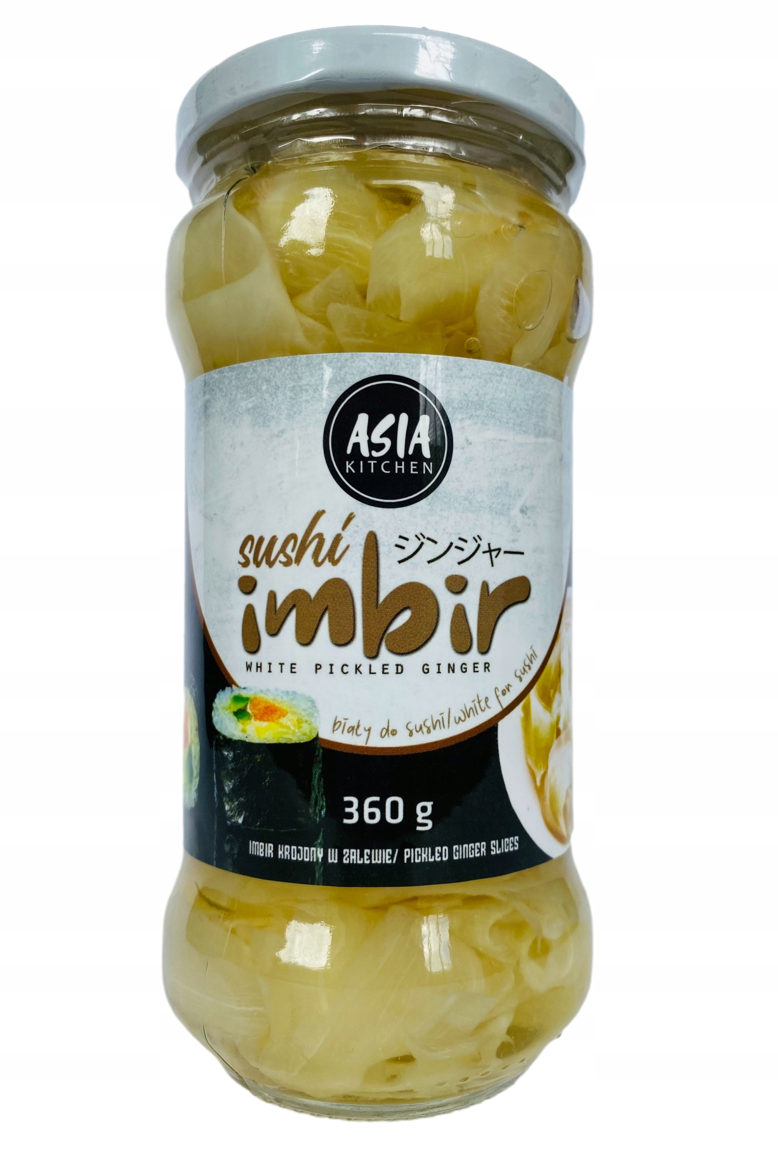 

Imbir marynowany Biały 360g w zalewie do sushi