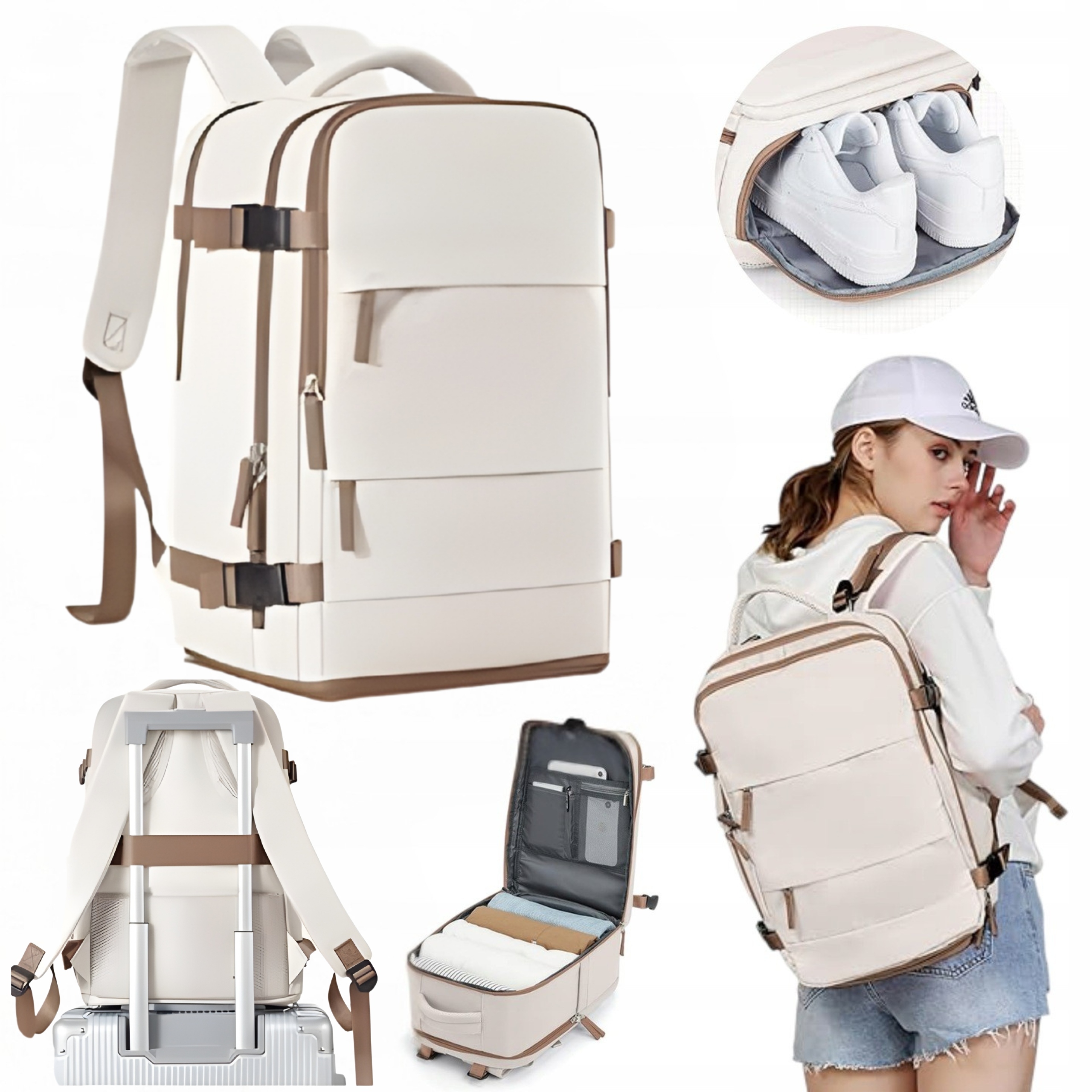 Cestovní taška do letadla 40x20x25 Malý příruční zavazadlo Wizzair Ryanair