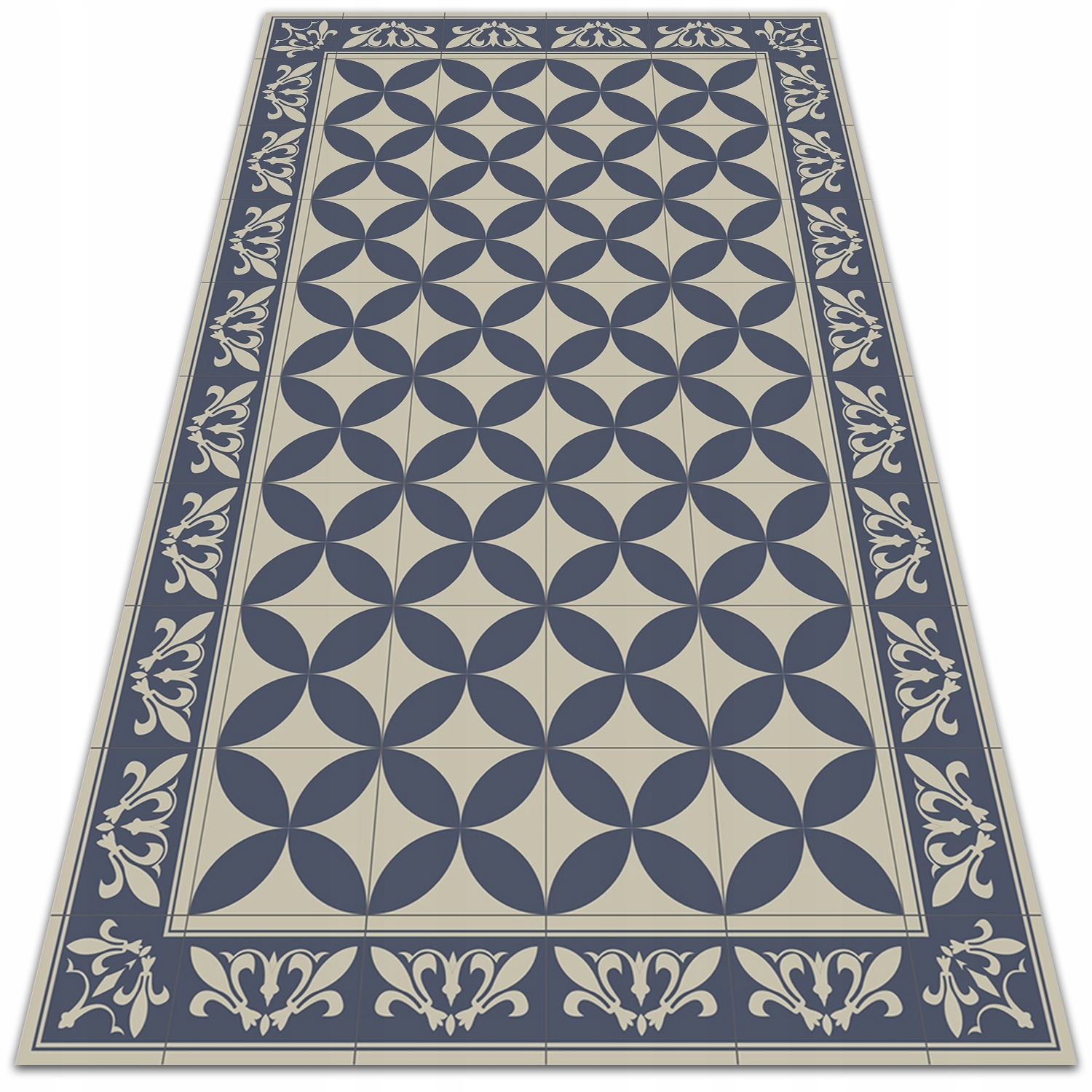 

Nowoczesny dywan winylowy Wzór Azulejos 150x225 cm