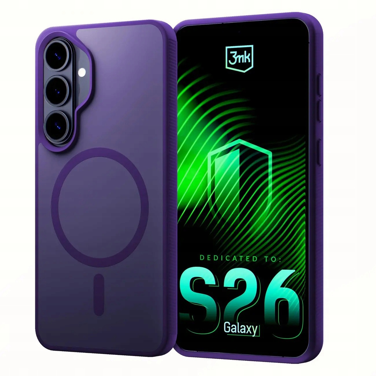 Etui 3mk Smoke MagCase na Samsung Galaxy S26+ fioletowe 3mk Protection