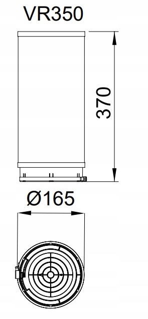 FILTR PLAZMOWY PIONOWY DO OKAPU MAAN VR 350 VIKICKS 1000 m3/h UNIWERSALNY Marka bez marki