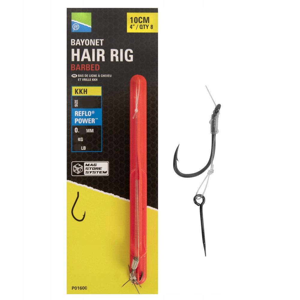 Preston Przypony Kkh Mag Store Hair Rigs Bagnet Rozmiar 10 0,24 mm 10 cm