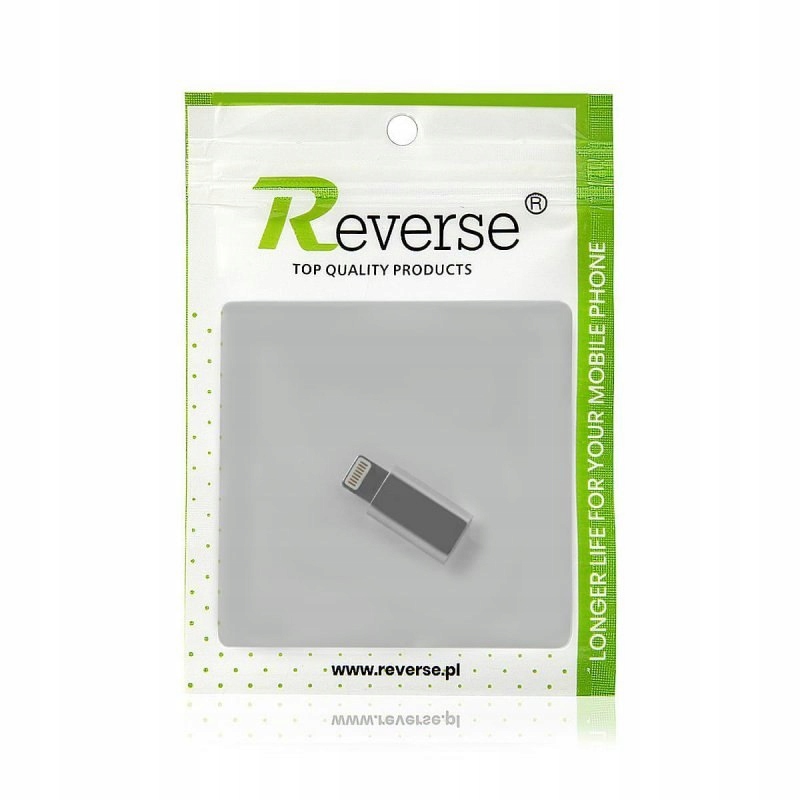 Adapter Reverse Micro/iPhone srebrny