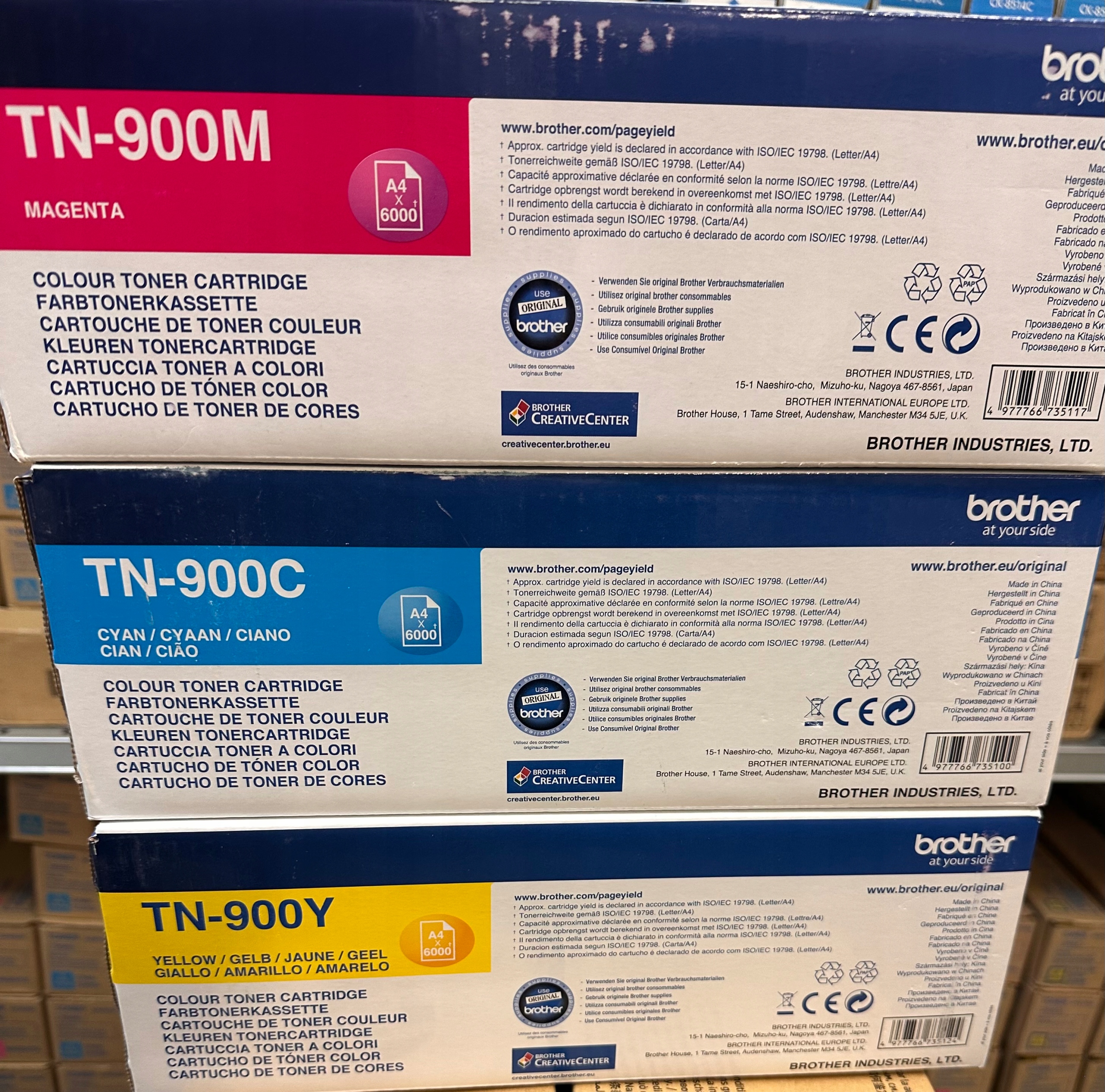 Toner Brother TN-900C TN900C modrý (cyan) Originál pre Hl-l 9200 Cdwt