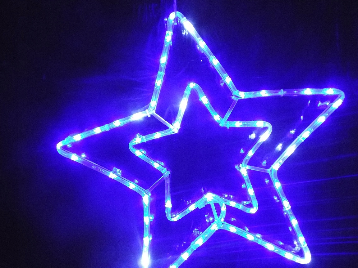 

Gwiazda Świecąca Lampki Led Zimno Białe+błysk Z.b.