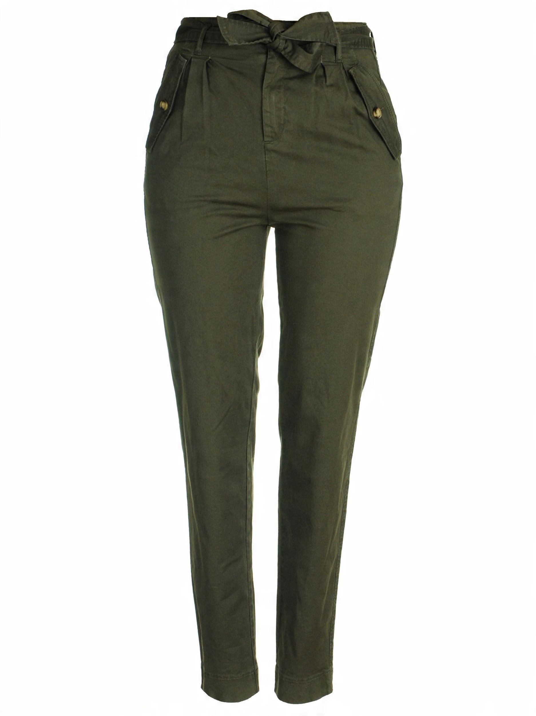 

Zizzi bawełniane spodnie damskie khaki 42