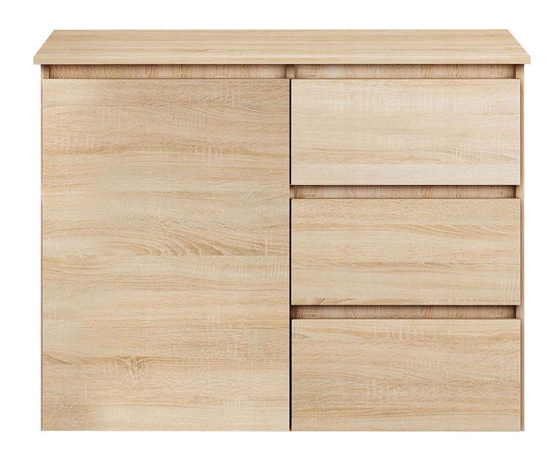 KOMODA MEGAN K2 DĄB SONOMA 90CM do salonu pokoju Marka Sarano