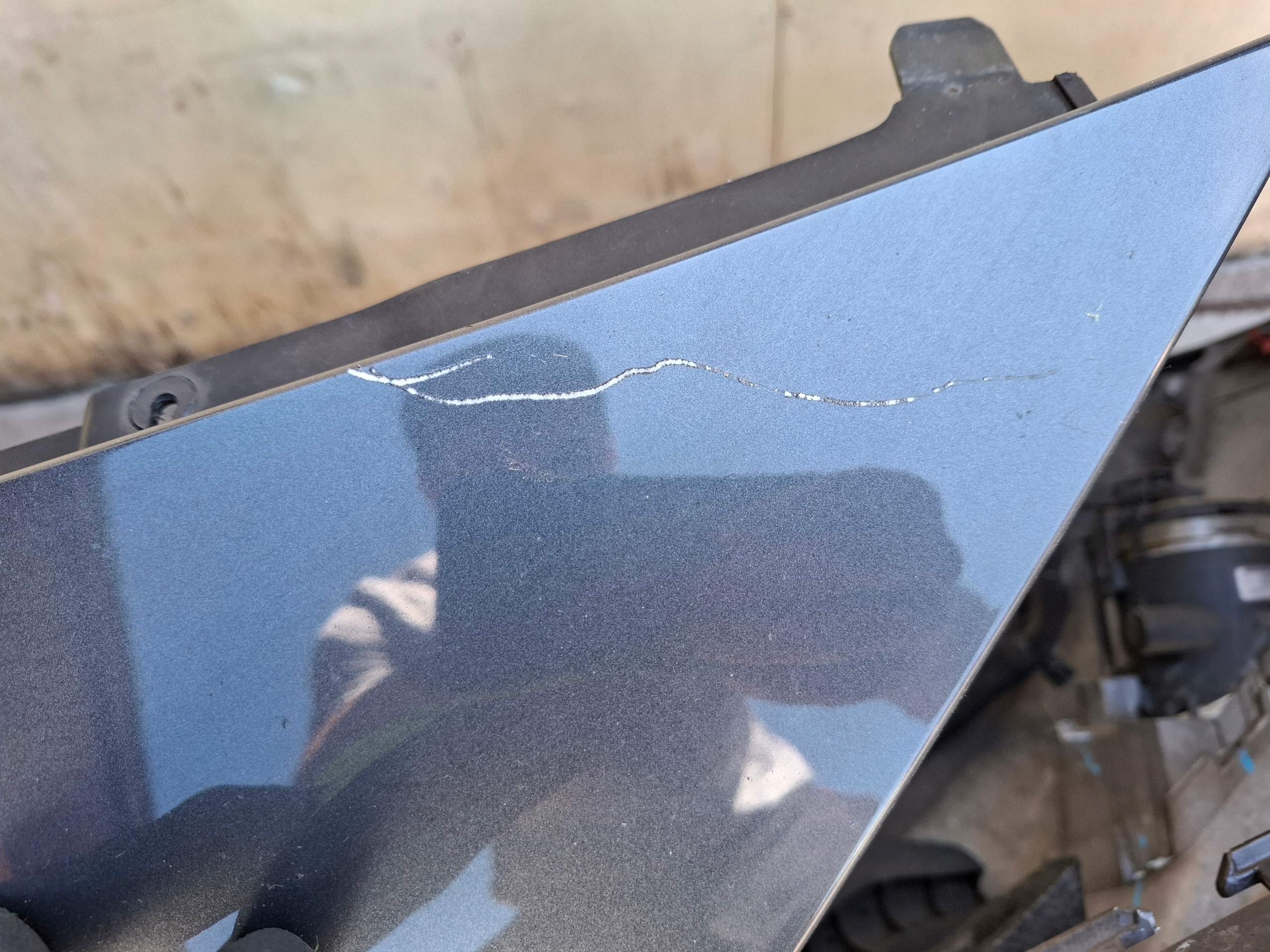 bumper front front Opel Astra J IV GTC grey Z177