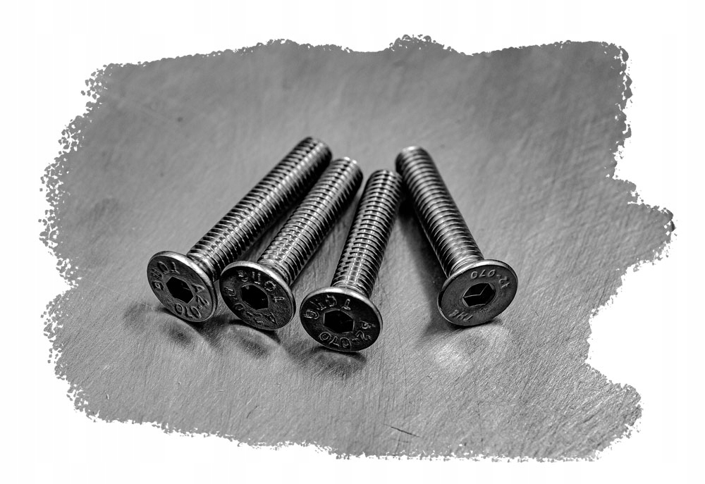 M5x100 ŚRUBA STOŻKOWA IMBUS NIERDZEWNA A2 7991 (10) Długość śruby 100 mm