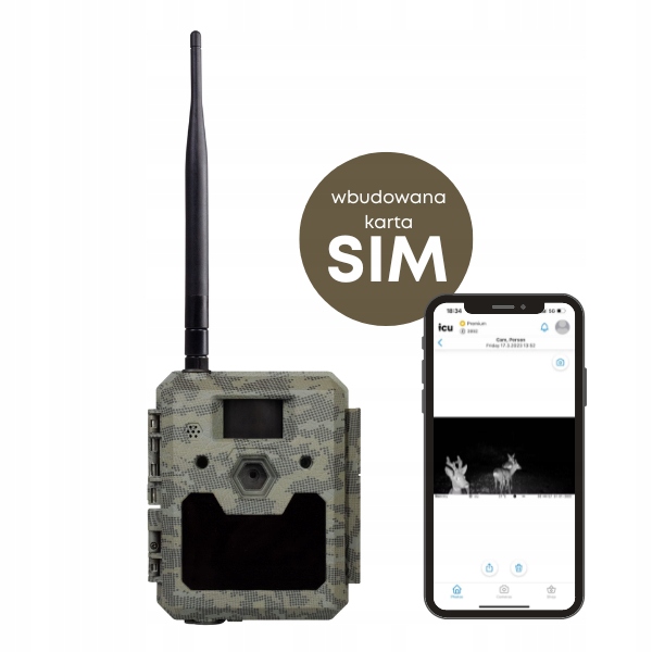 Fotopułapka Kamera Leśna icucam 5 SIM 16GB 4G LTE