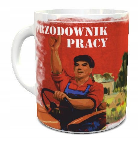 

Kubek z nadrukiem, pamiątki Prl Przodownik Pracy