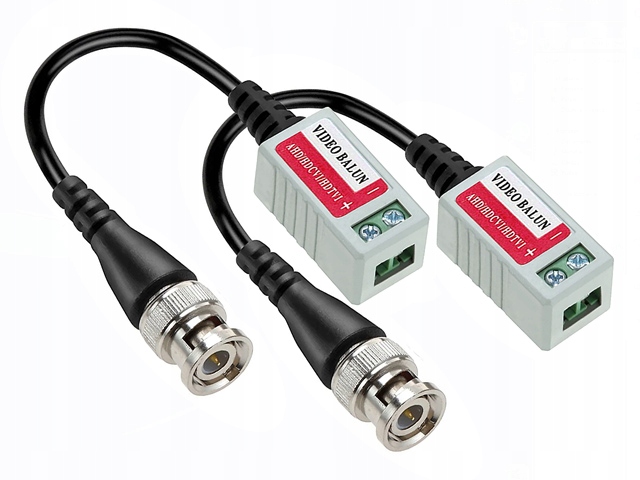 

Przetworniki BNC-skrętka Video Balun 0.1m 2szt