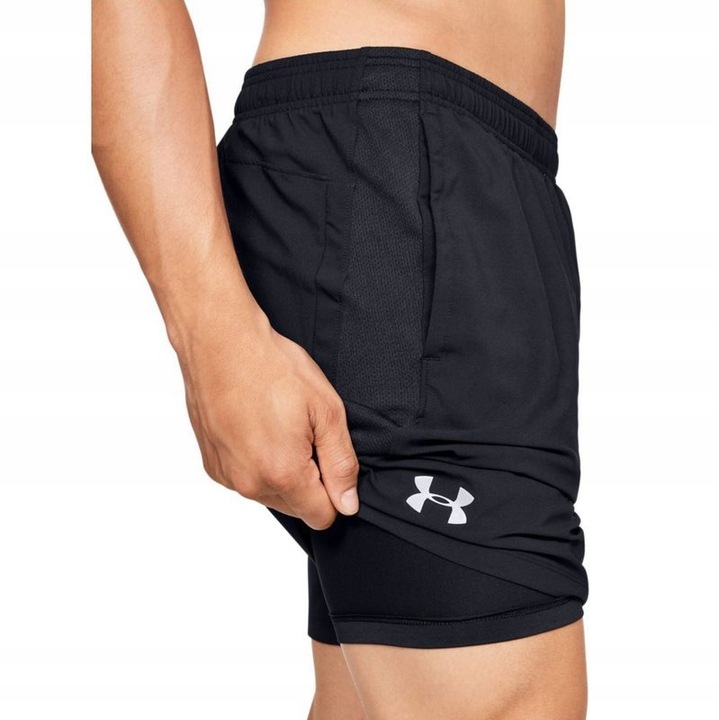 Under Armour Spodenki Męskie Krótkie Termoaktywne Sportowe Z Bielizną 2IN1