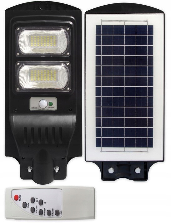 Lampa uliczna Led 100 W 2000 lm zasilanie solarne, pilot, bardzo wydajna
