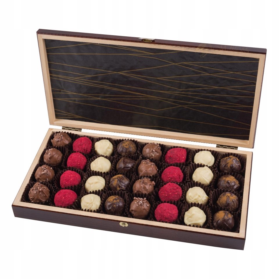 Levně Kolekce lanýžů v dřevěném obalu, Vánoce