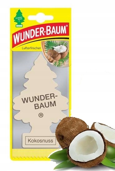 WUNDER BAUM CHOINKA zapach KOKOS Rodzaj zawieszki