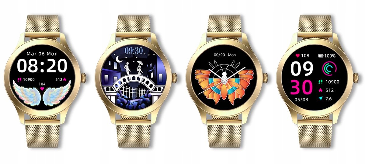 Damski SMARTWATCH G.Rossi SW014G-4 Złoty Kompatybilność systemowa Android iOS