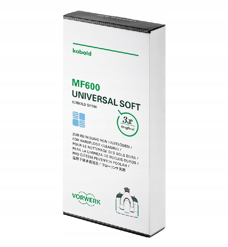 Levně Návlek utěrka Universal Soft pro SP600-SPB100-SP7 Vorwerk Kobold 3ks