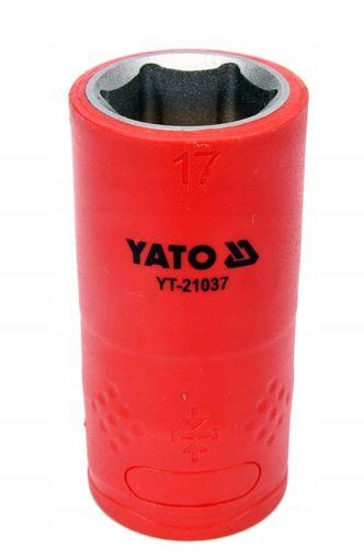 Nasadka izolowana Yato YT-21037 17 mm 1/2 CrV Vde 1000V
