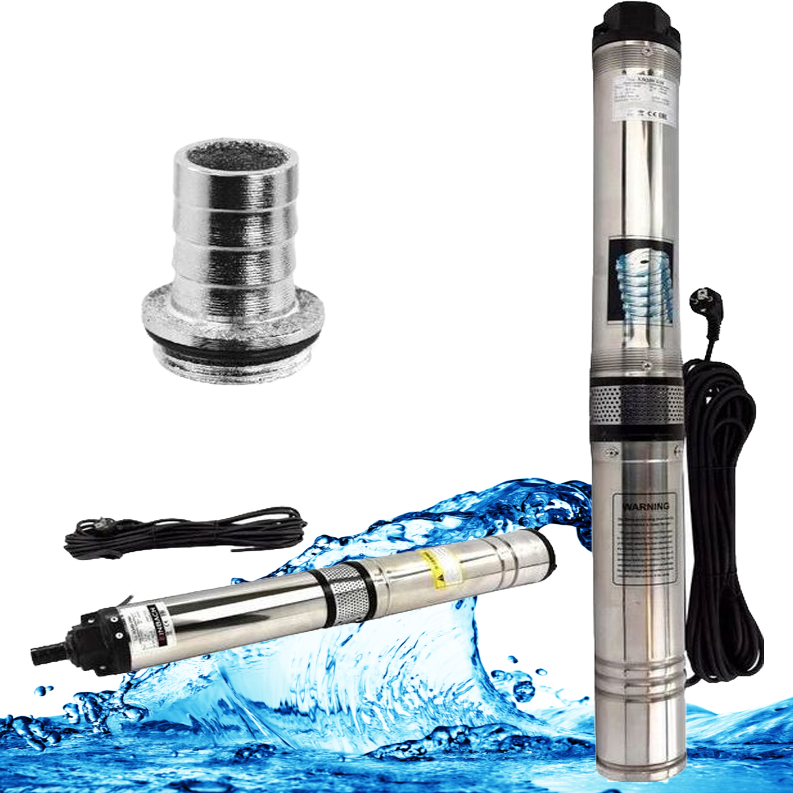 Pompa Głębinowa do Studni Kręgowych 3,5" Qjd 2-10 75L/min 750W Mocna!