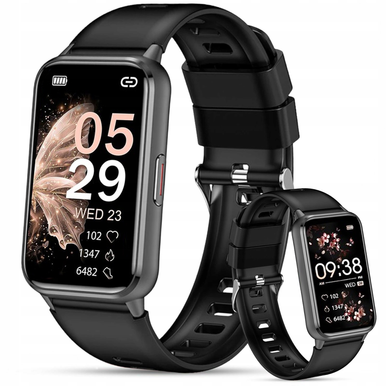 Chytré Hodinky dámské hodinky Amoled hovory Sms sport zdraví zlaté Menu Pl