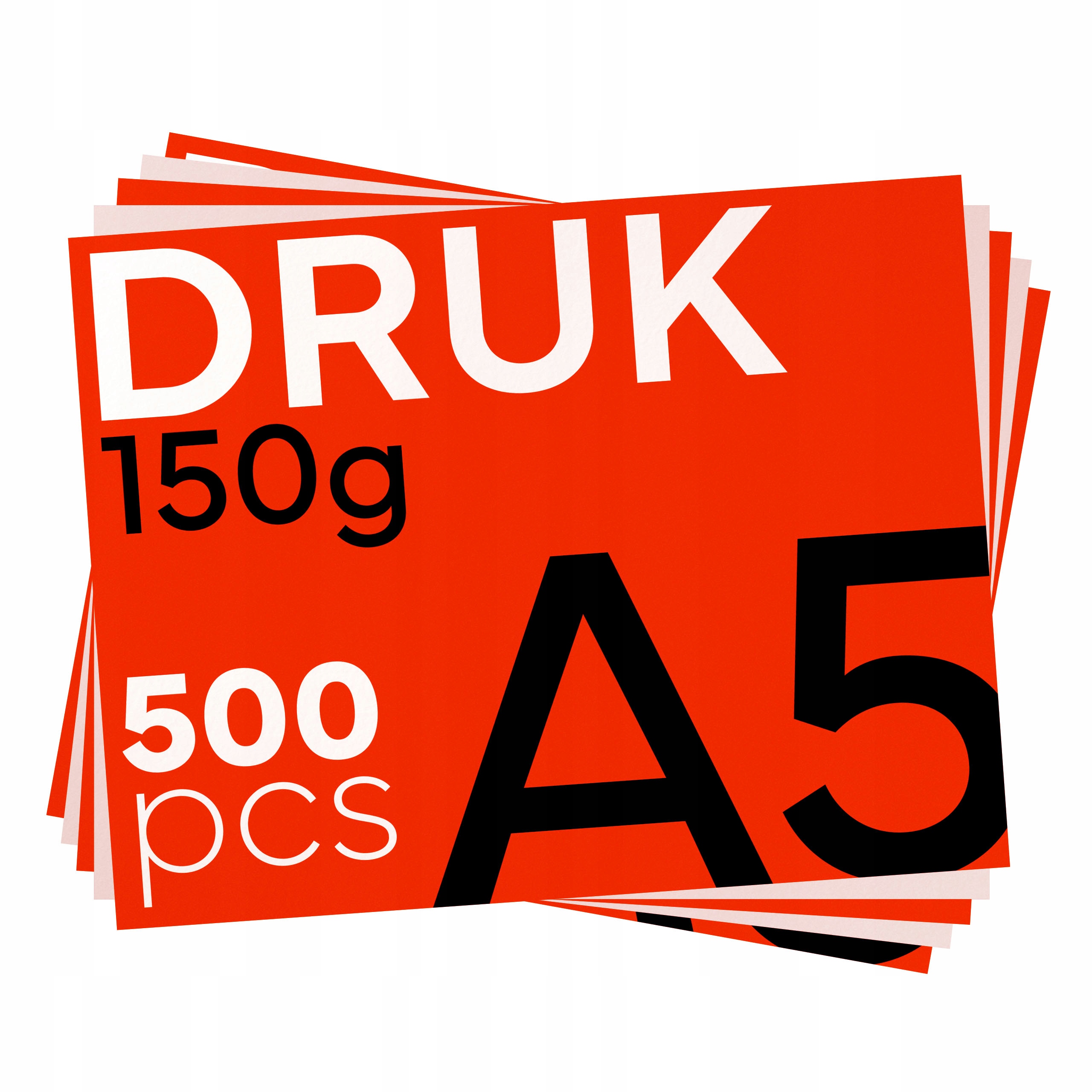ulotki A5 druk dwustronny jednostronny kreda 150 500 szt.