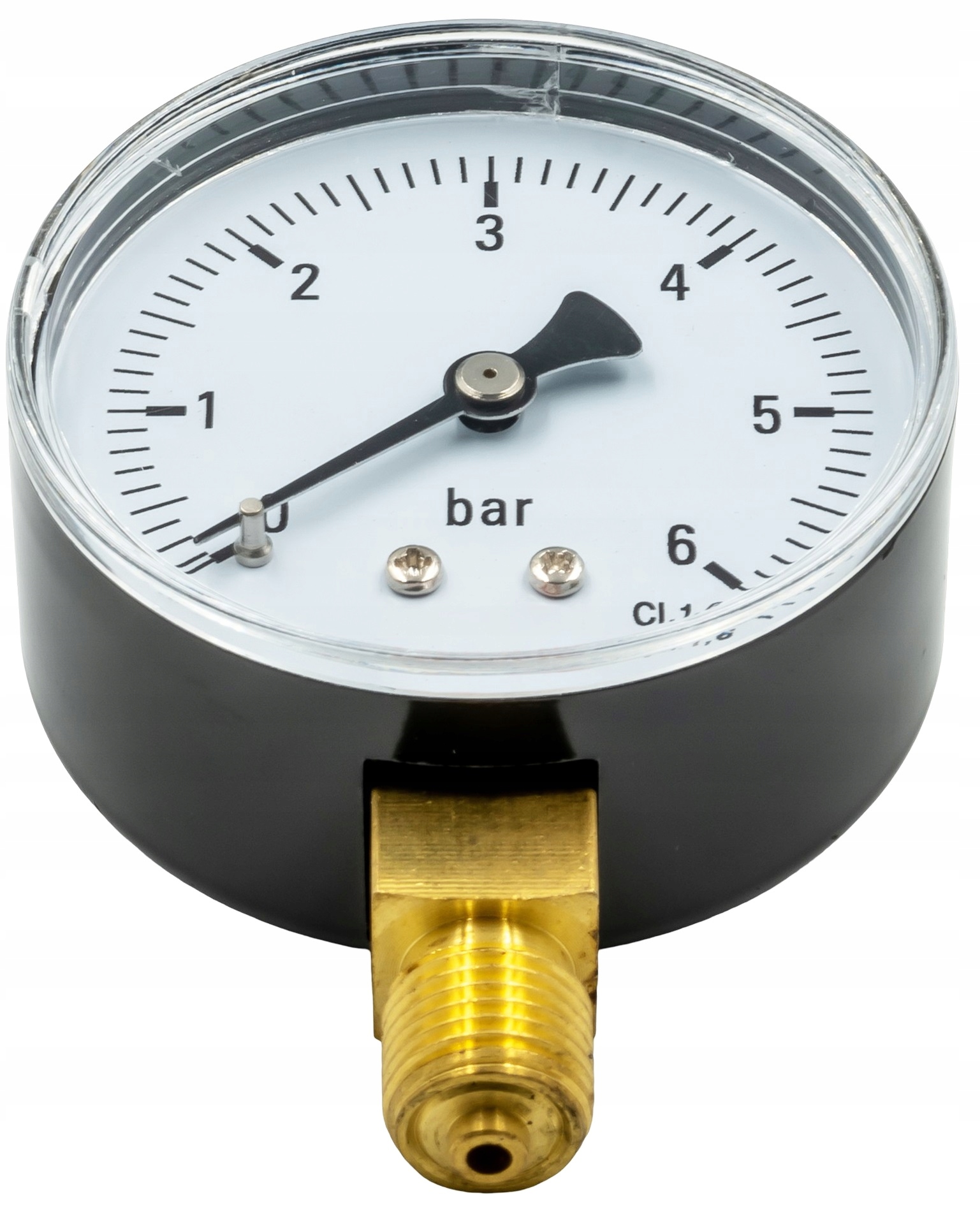 MANOMETR RADIALNY DOLNY 1/4" 63mm 0-4 bar PIONOWY TARCZOWY CIŚNIENIOMIERZ