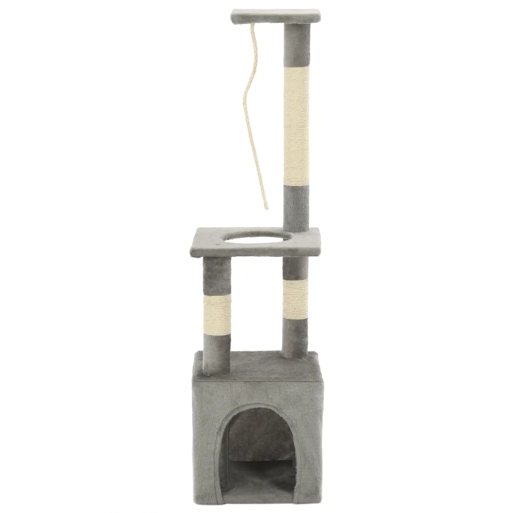 Levně Škrabadlo pro kočky sisalovými sloupky, 109 cm, š