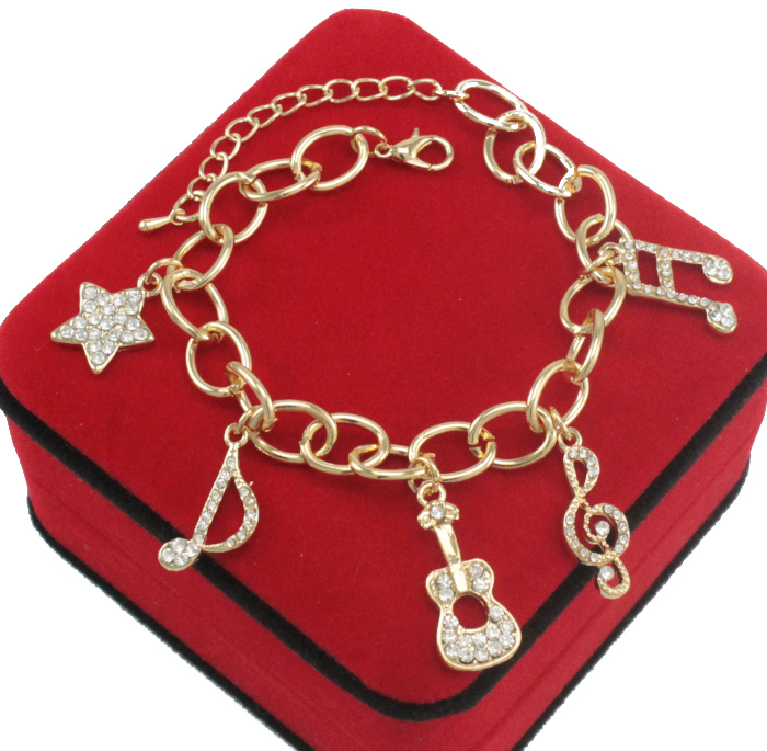 

Bransoletka Złota Chain Charms Melody