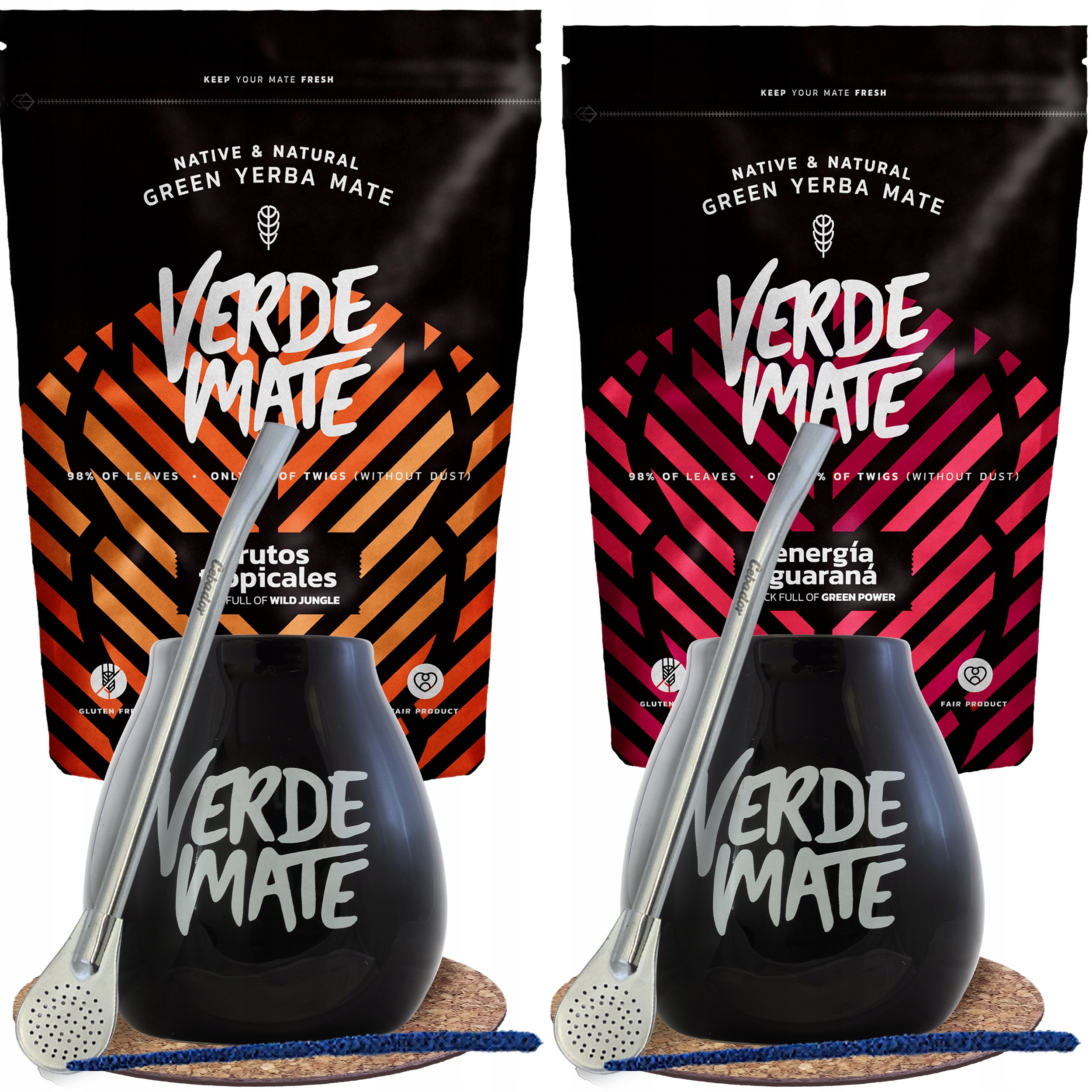 Sada Yerba Mate Bombilla Matero pro dva 1 kg