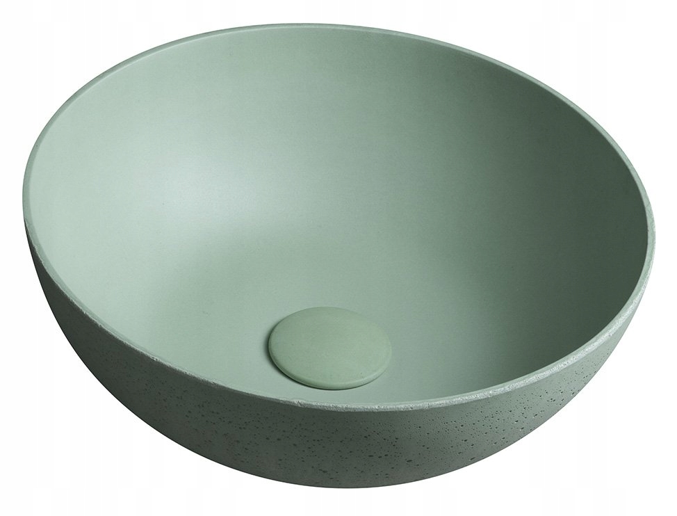Okrúhla umývadlová doska Sapho Formigo 39 cm zelená FG323