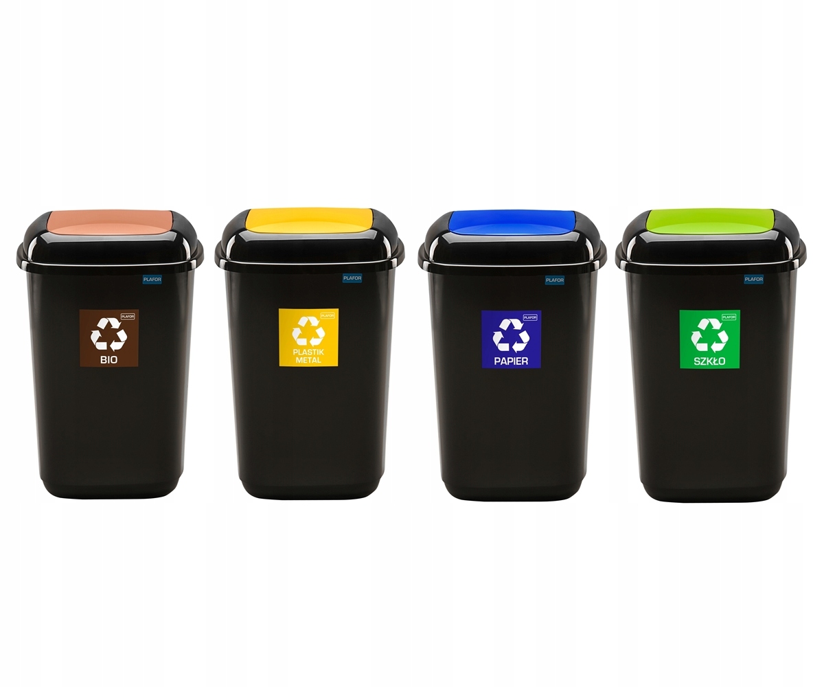 

Zestaw 4x90 kosze do segregacji śmieci odpadów