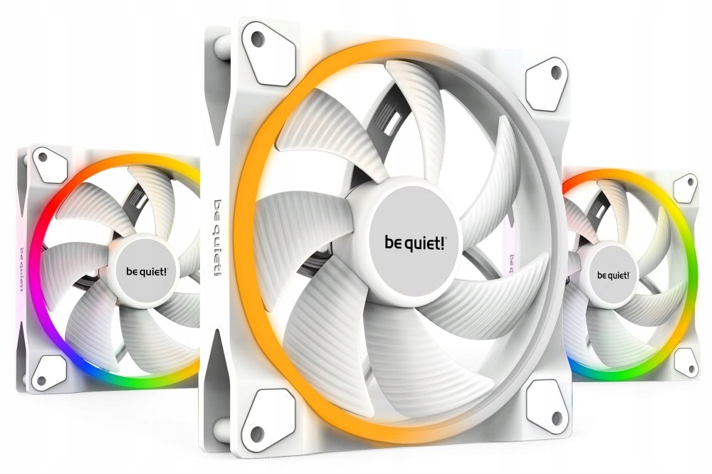 Be quiet! ventilátor Light Wings White 140mm Pwm 3-pack bílý