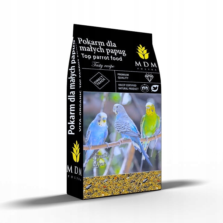 Krmivo krmivo malé papoušky "Energy Taste" Vita-Organic MDM Pm 10 kg