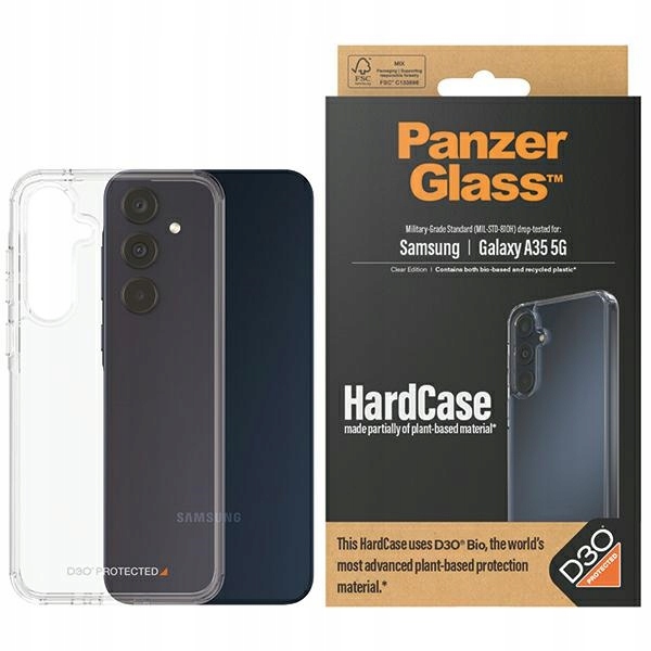 Etui do Samsung A35 5G (A356) PanzerGlass HardCase, D3O 3x Military grade